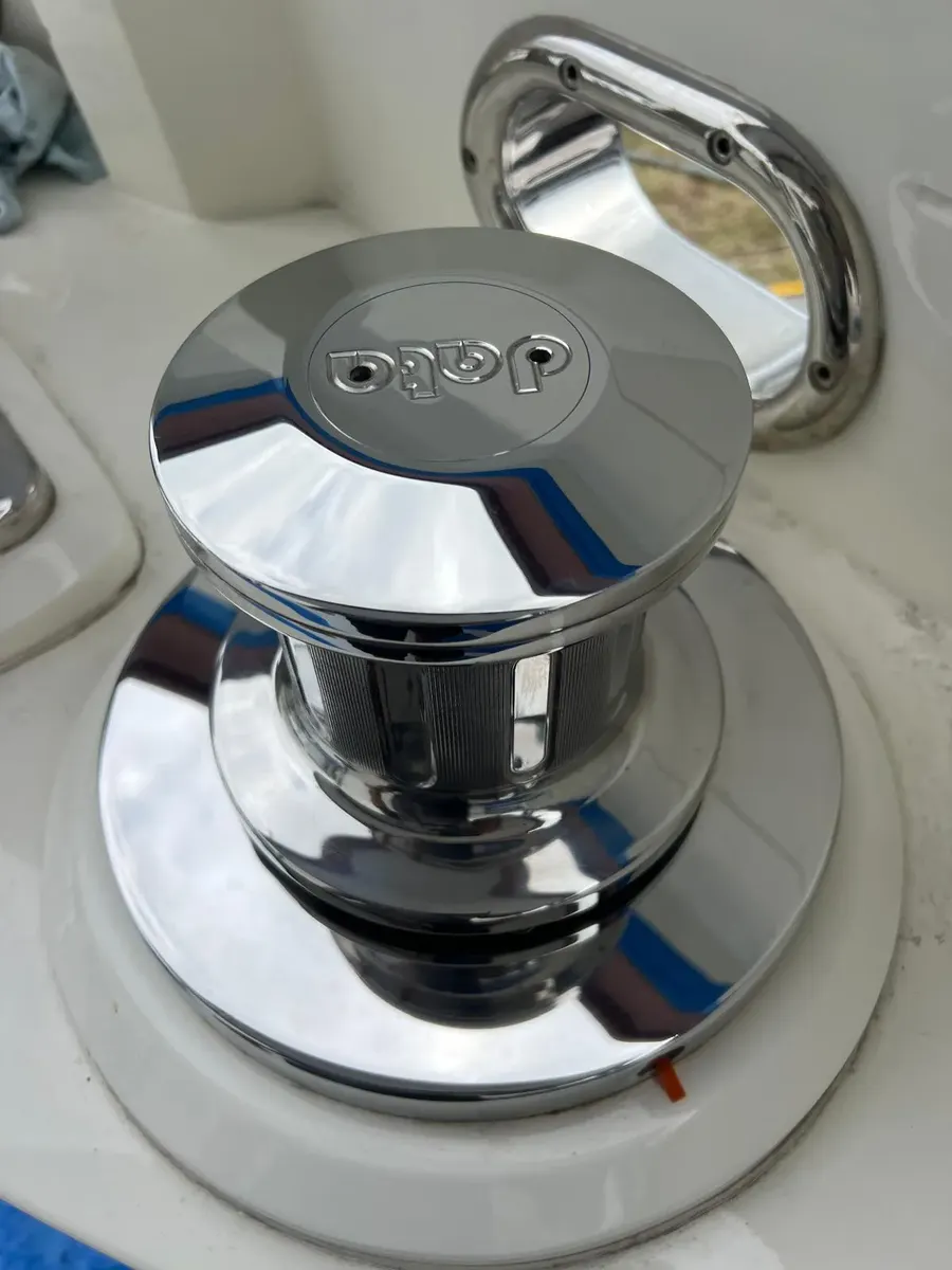 Stainless winch after polishing